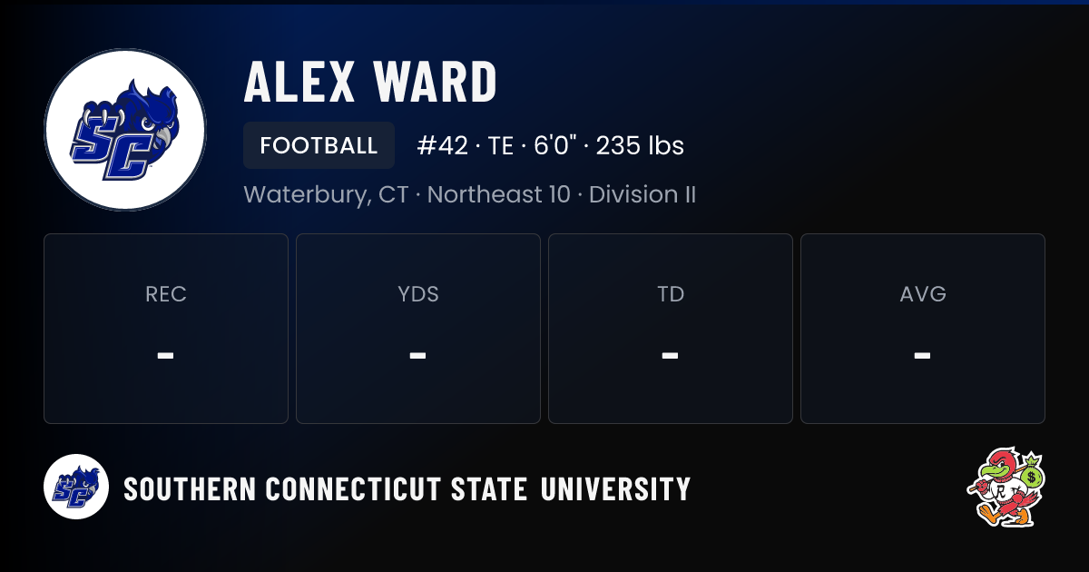 Alex Ward Southern Connecticut State University Football NIL Deal ...