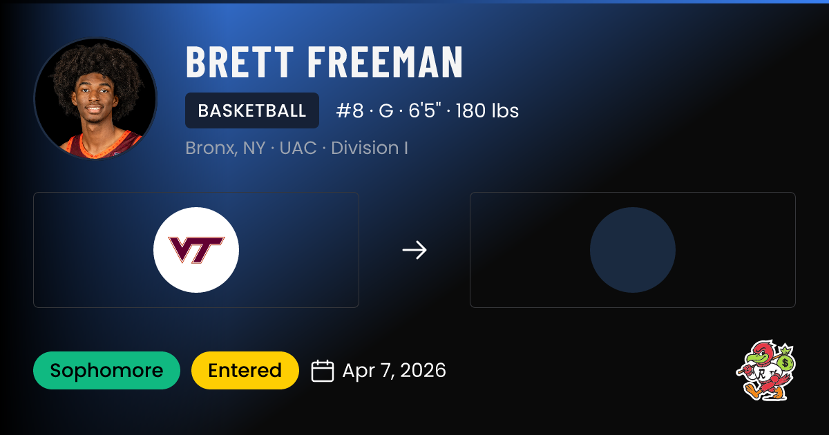 Brett Freeman Virginia Tech Basketball NIL Deal | RallyFuel