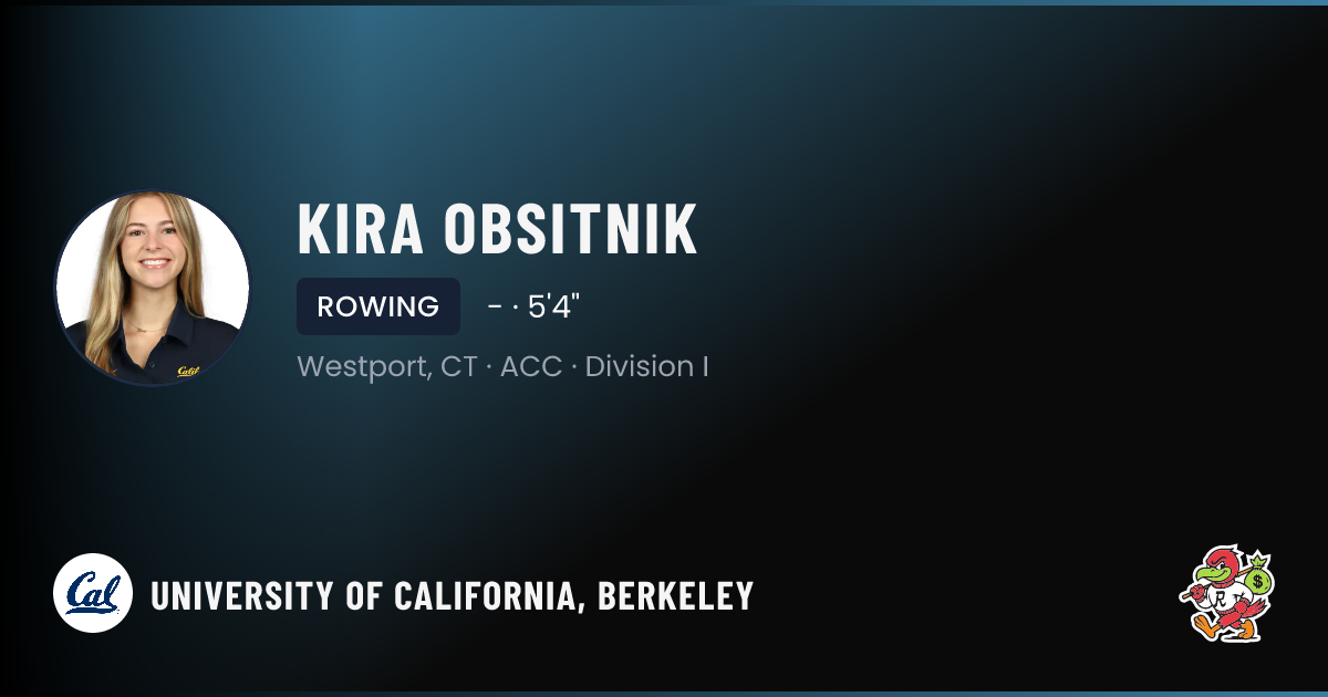 Kira Obsitnik University of California, Berkeley Rowing NIL Deal ...
