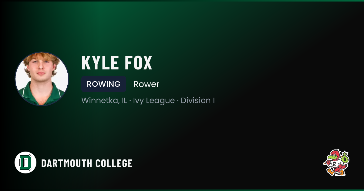 Kyle Fox Dartmouth College | Big Green Rowing NIL Deal | RallyFuel