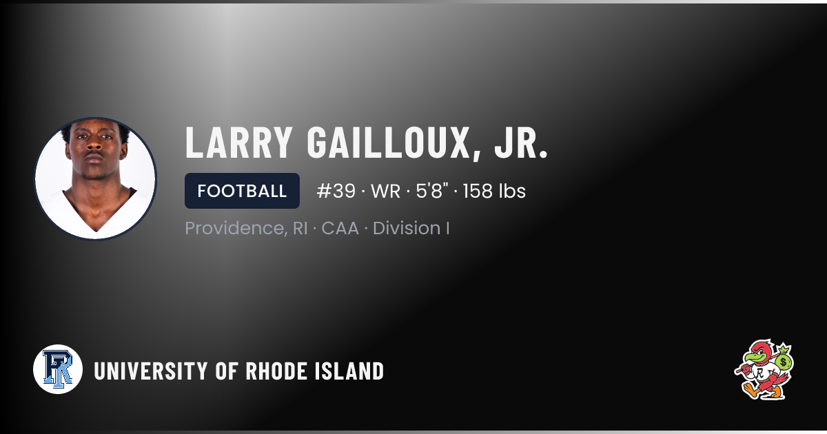 Larry Gailloux Jr. University of Rhode Island Football NIL Deal | RallyFuel