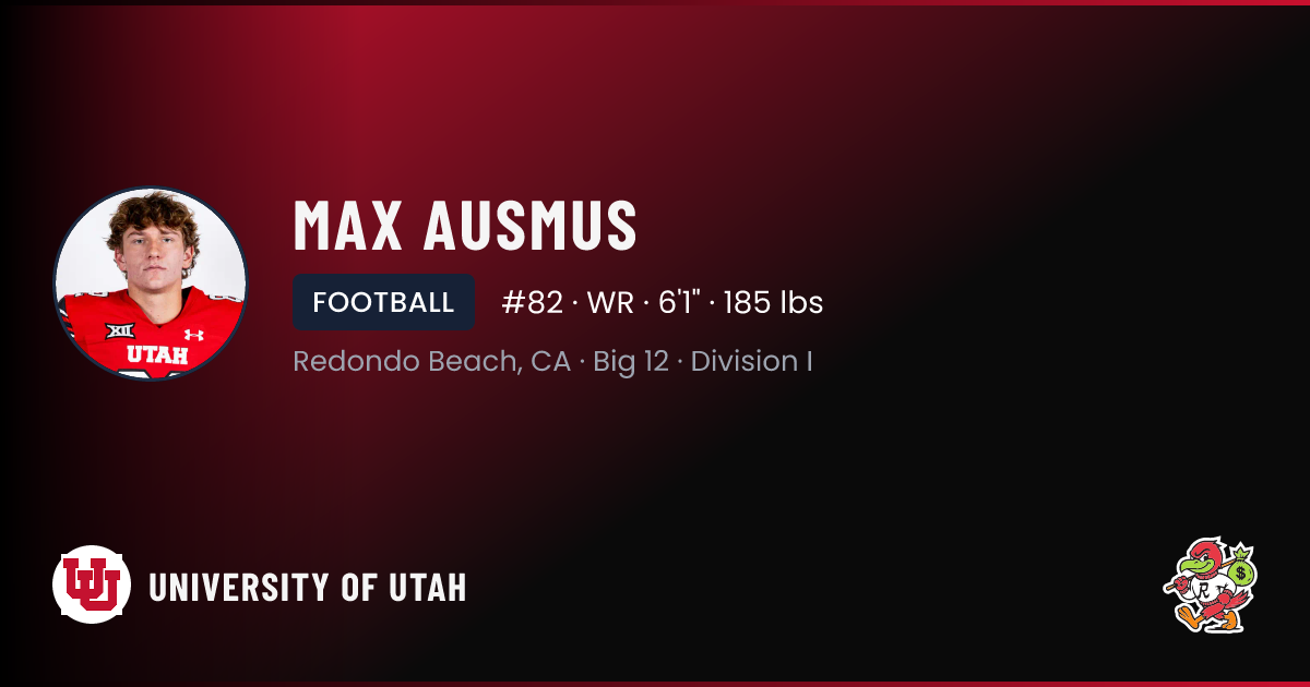 Max Ausmus University of Utah Football NIL Deal | RallyFuel