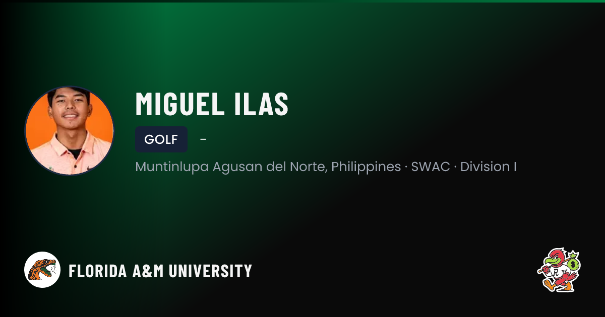 Api Rimsha Ilas Miguel Ilas Florida A&M University | Rattlers Golf NIL Deal | RallyFuel
