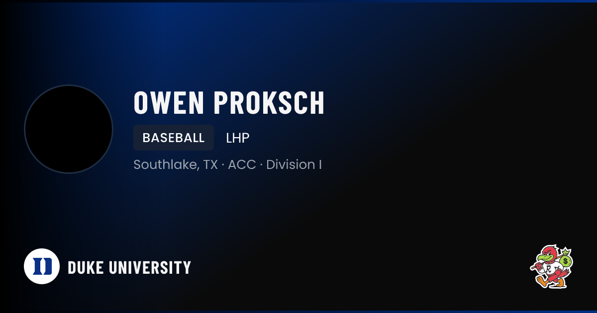 Owen Proksch Duke University | Blue Devils Baseball NIL Deal | RallyFuel