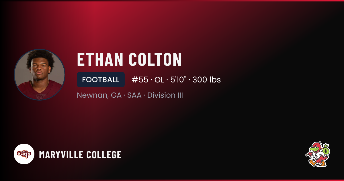 Coltanio Ethan Colton Maryville College | Scots Football NIL Deal | RallyFuel