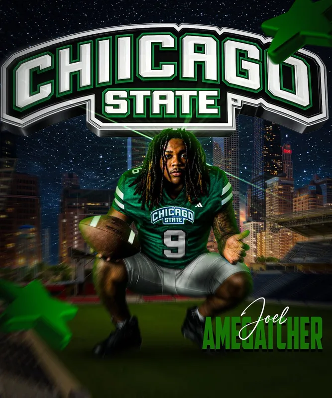 Joel Amegatcher, Football, Chicago State University